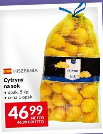 Makro Cytryny na sok 5kg oferta