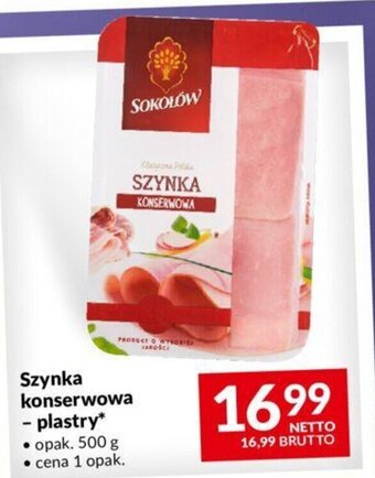 Makro Szynka konserwowa - plastry 500g oferta
