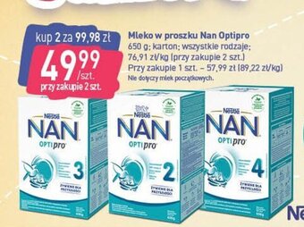 Stokrotka Mleko w proszku Nan Optipro 650 g oferta