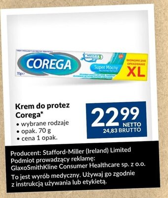 Makro Krem do protez Corega* 70 g oferta