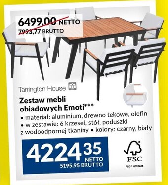 Makro Zestaw mebli obiadowych Emoti** oferta