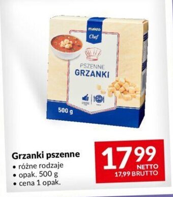 Makro Grzanki pszenne 500g oferta