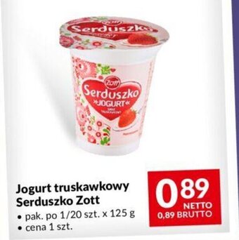 Makro Jogurt truskawkowy Serduszko Zott 125g oferta