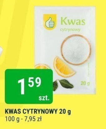 KWAS CYTRYNOWY 20 g