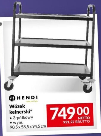Makro Hendi Wózek kelnerski 3-półkowy oferta
