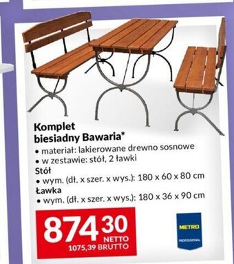 Komplet biesiadny Bawaria