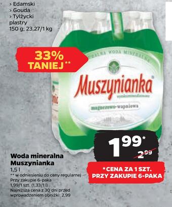 Netto Woda mineralna muszynianka oferta