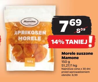 Netto Morele suszone mamone oferta