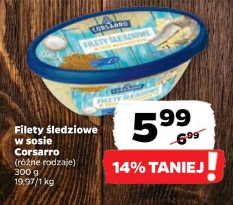 Netto Filety śledziowe w sosie corsarro oferta