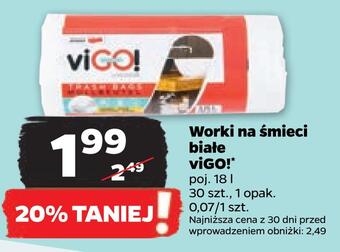 Netto Worki na śmieci białe vigo! oferta