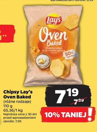 Netto Chipsy lay's oven baked oferta