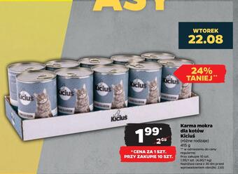 Netto Karma mokra dla kotów kiciuś oferta