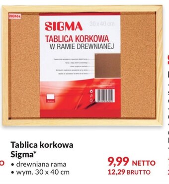 Makro Tablica korkowa sigma oferta
