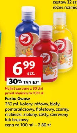 Farba gwasz niebieska