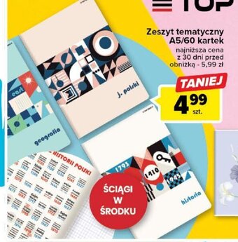 Carrefour Zeszyt tematyczny A5/60 kartek oferta
