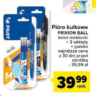 Carrefour Pióro kulkowe FRIXION BALL PILOT oferta