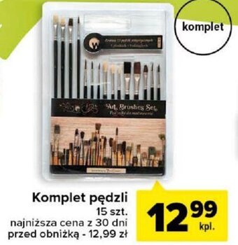 Carrefour Komplet pędzli 15 szt. oferta