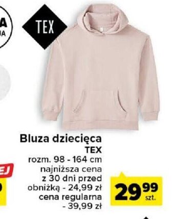 Carrefour Bluza dziecięca TEX oferta
