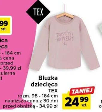 Carrefour Bluzka dziecięca TEX oferta