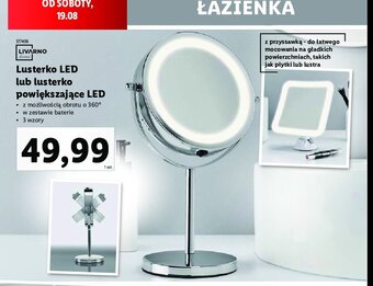 Lidl Lusterko powiększające led oferta