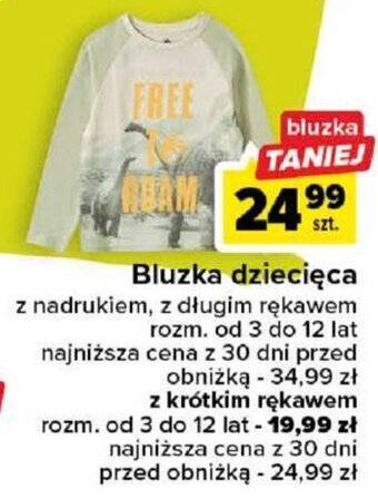 Carrefour Bluzka dziecięca oferta