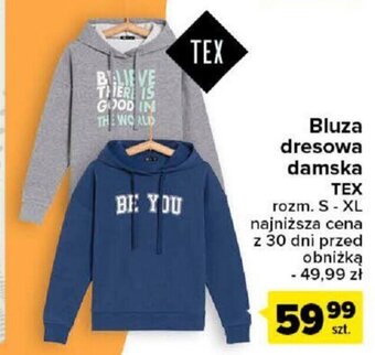 Carrefour Bluza dresowa damska TEX oferta