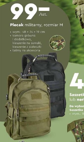 Biedronka Plecak militarny, rozmiar M oferta