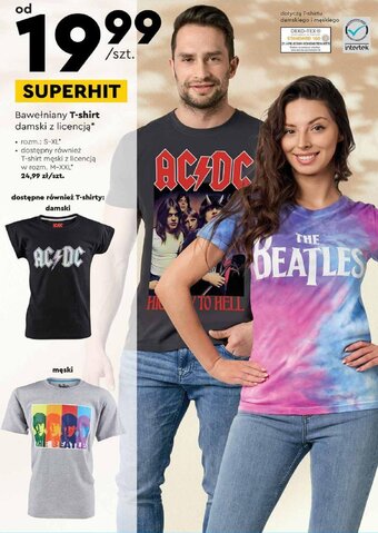 Biedronka Bawełniany T-shirt damski z licencją oferta