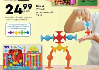 Biedronka Klocki Wesołe przyssaweczki, 35el. oferta