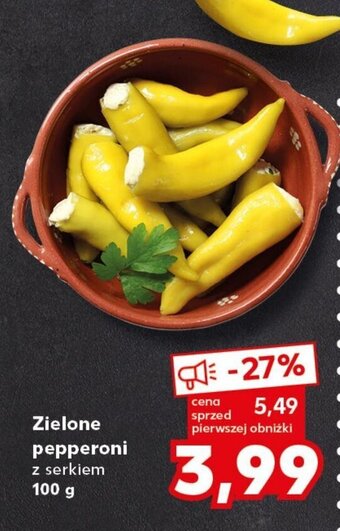 Kaufland Zielone pepperoni 100 g oferta