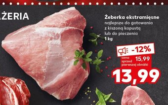 Kaufland Żeberka ekstramięsne 1 kg oferta