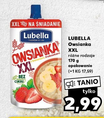 Kaufland LUBELLA Owsianka XXL 170 g oferta