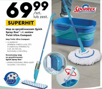 Biedronka Mop ze spryskiwaczem Quick Spray Duo lub zestaw Twist Ultra Compact oferta