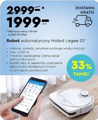 Biedronka Robot automatyczny Hobot Legee D7 oferta