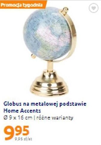 Globus na metalowej podstawie Home Accents