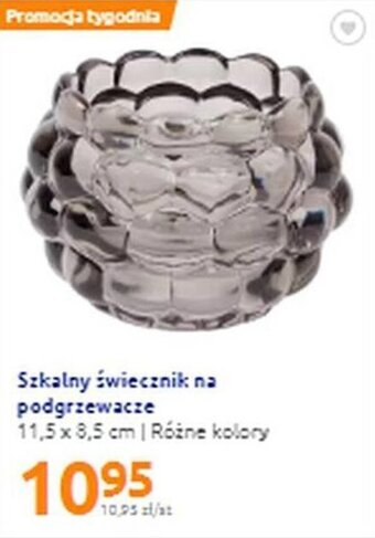 Action Szkalny świecznik na podgrzewacze 11,5 x 8,5 cm oferta