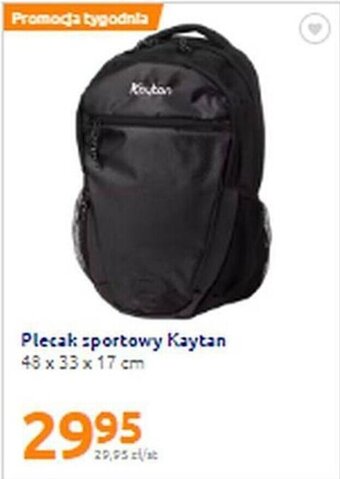 Action Plecak sportowy Kaytan 48 x 33 x 17 cm oferta