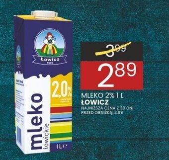 Wafelek MLEKO 2% 1L ŁOWICZ oferta