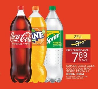 Wafelek NAPOJE COCA COLA, COCA COLA ZERO, SPRITE, FANTA 2 L oferta