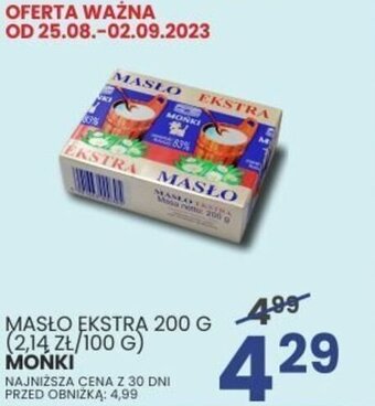 Wafelek MASŁO EKSTRA 200 G MONKI oferta