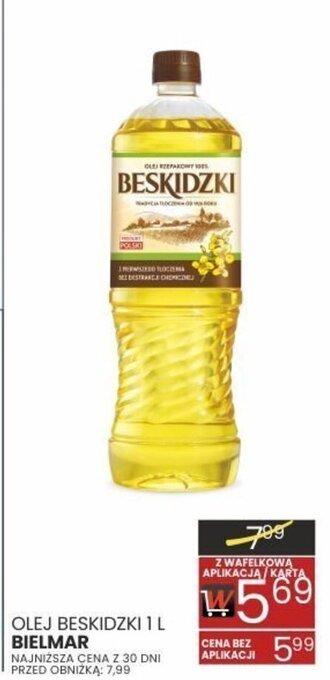 Wafelek OLEJ BESKIDZKI 1 L BIELMAR oferta