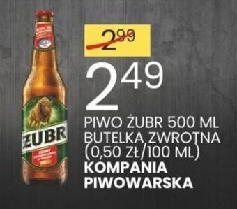 Wafelek PIWO ŻUBR 500 ML KOMPANIA PIWOWARSKA oferta
