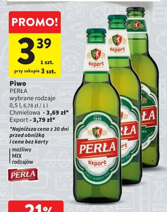 Intermarche Piwo PERŁA 0,5l oferta