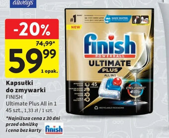 Intermarche Kapsułki do zmywarki FINISH 45szt. oferta