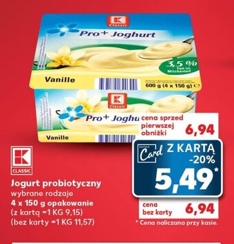 Kaufland Jogurt probiotyczny 4 x 150 g oferta