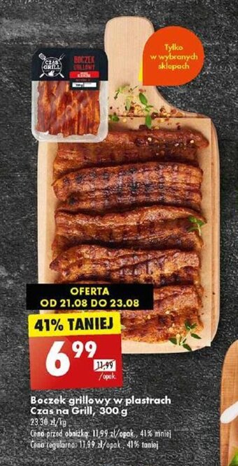 Biedronka Boczek grillowy w plastrach Czas na Grill, 300 g oferta