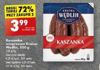 Biedronka Kaszanka wieprzowa Kraina Wędlin, 500 g oferta