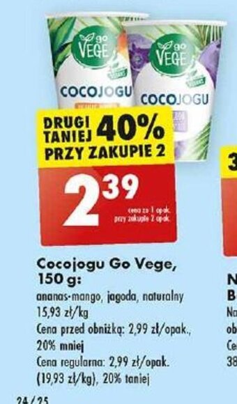 Biedronka Cocojogu Go Vege, 150 g oferta