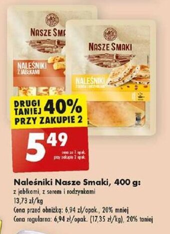 Biedronka Naleśniki Nasze Smaki, 400 g oferta