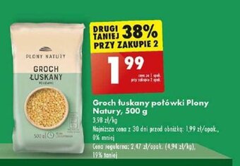 Biedronka Groch tuskany połówki Plony Natury, 500 g oferta